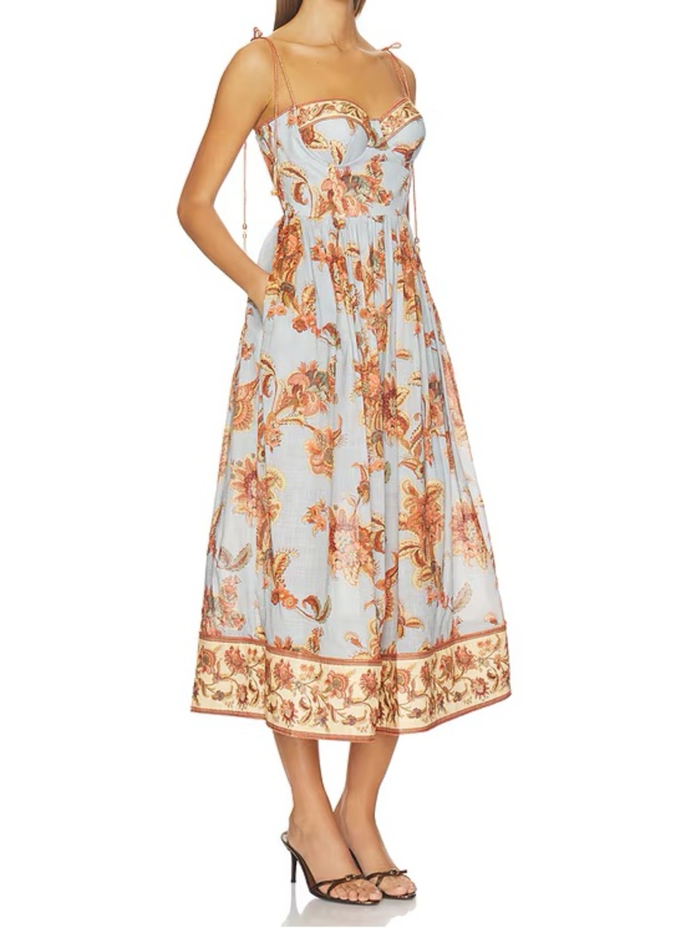 Zimmermann ASTER CORSET MIDI DRESS, 1